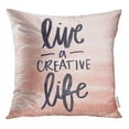 thumbnail image 1 of RYLABLUE Brush Live Creative Life Inspirational Wall Cute Quote Hand Lettering Throw Pillowcase Cushion Case Cover, 1 of 1
