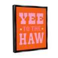 thumbnail image 4 of Stupell Industries Yee To The Haw Phrase Typography Painting Black Floater Framed Canvas Art Print Wall Art, 25 x 31, 4 of 10