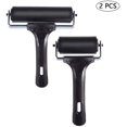 thumbnail image 2 of 2pcs Roller For Ink Paint Rollers Brayer Hard Rubber Ink Rollers Presser Craft Art Printing Ink The Anti-Slip Board Tool (3.8 & 2.2 Inches), 2 of 5