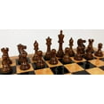 thumbnail image 4 of 4 QNS Acacia 3 3/4" King Anderssen Staunton Wood Chess Men Set NO Board Storage, 4 of 10