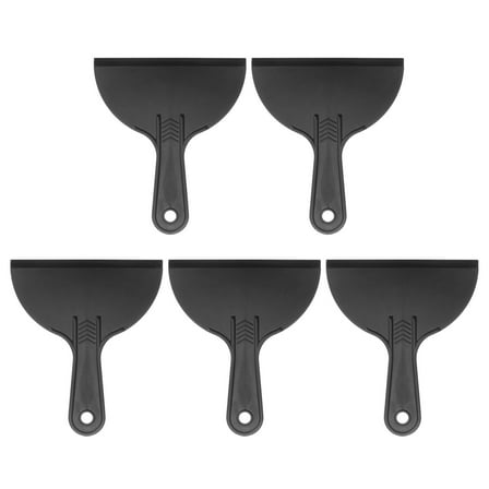 5pcs Putty Scraper 6" Width 6mm Thin Flexible Plastic Putty Knife for Taping Painting