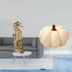 thumbnail image 2 of Escultura De Resina De Calabaza Dorada, Adorno Decorativo De Peluche Para Oficina, Dormitorio, Sala De Estar, Sofá, Cojín Y Decoración De Chimenea De Halloween., 2 of 8