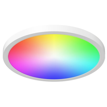 BAZZ Smart Home Wi-Fi Integrated LED Utility Flush Mount RGBW Tunable Dimmable White