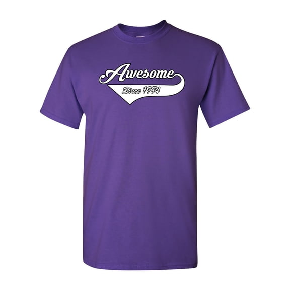 Awesome Since 1984 With Tail Gift Novelty DT Adult T-Shirt Tee