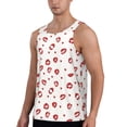 thumbnail image 2 of Logiee Lips Kiss Print Men's Workout Tank Top,Quick Dry Workout Tank Top,Gym Muscle Tee,Fitness Bodybuilding Sleeveless T Shirt-Small, 2 of 7