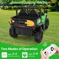 thumbnail image 4 of Ride On Dump Truck, 24V Ride On Car with Remote Control, Electric Dump Bed and Extra Shovel, Ride On Tractors Car with Music Player, Key Start for Safety, Gift for Kids, 4 of 8
