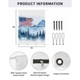 thumbnail image 2 of 4th of July RV Awning Sun Shade Screen 9'X7' American Flag Mesh Sunscreen Mountain Forest Awning Shade Screen with Zipper UV Blocker Completed Kits Outdoor Canopy for RV Motorhome Camper Travel, 2 of 7