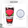 thumbnail image 4 of Saiise Geometry Dash Print Tumbler 20 Oz Stainless Steel Vacuum Insulated with Straw Coffee Cup for Home,Office,Outdoor Works Great for Ice Drinks and Hot Beverage, 4 of 8