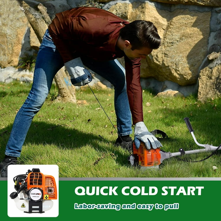 Seizeen 2-in-1 Gas Trimmer & Blade Edger, 25.4cc, 10