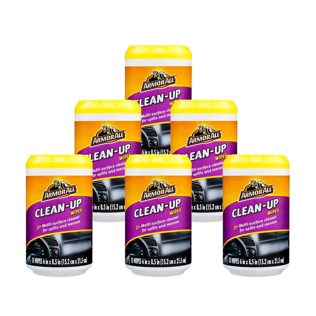 Armor All CleanUp Wipes Car Interior Cleaning Wipes, Convenient and