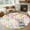 Multicolor, variant on Round Area Rugs Collection 3 Ft, Easter Bunny Non-Slip Residential Carpet, Colorful Easter Eggs Spring Pink Peach Flowers Indoor Crawling Mats Doormat Runner Rugs Play Mat forBedroom