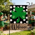 thumbnail image 4 of Cheapark St. Patrick's Day Home Garden Flag Shamrocks Decorative Printed for Outdoor Holiday Decoration Green, 4 of 6