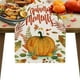 thumbnail image 4 of 13x72 Inch Fall Table Runner Thanksgiving Harvests Table Runner Autumns Pumpkin Maple Leaf Runners For Home Kitchen Dining Party Decoration, 4 of 6