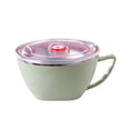 thumbnail image 1 of EeaseCA Bol à Nouilles en Acier Inoxydable avec Poignée et Couvercle Bols à Soupe Récipient d'Isolation Alimentaire (Vert), 1 of 7