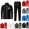 thumbnail image 4 of guisaled Jogger Sets for Men 2 Piece Zip Jackets And Sweatpants Sweatsuits Long Sleeve No Hood Stand Collar Workout Jogging Tracksuit, 4 of 5