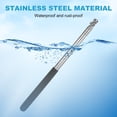 thumbnail image 4 of Uxcell 2-Pack Telescopic Handheld Flagpoles, 5.2ft/1.6m Stainless Steel Handheld Portable Extendable Flagpole [Black], 4 of 7