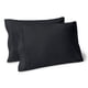 thumbnail image 1 of Juego de Fundas de Almohada Bare Home Colección Premium 1800 Doble Cepillado Ultra Suave Tamaño King Negro 2 Unidades, 1 of 7