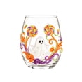 thumbnail image 2 of Difdany 2D Halloween Artisan Glassware Collection, Clear Halloween Icon Drinking Glass with Black Cat Owl Candy Ghost Pumpkin and Web Artwork for Drinks Home Decor and Gifting, 2 of 9