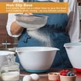 thumbnail image 4 of Jean-Patrique Plastic Mixing Bowls for Kitchen - Mixing Bowl Set of 3 - Kitchen Mixing Bowls with Pour Spout and Non-Slip Base - Kitchen Bowls for Prepping & Cooking - Baking Plastic Bowl Set, 4 of 5