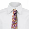 thumbnail image 2 of Pineapple Necktie, Tropical Hawaii Hibiscus, Dress Tie, 3.7", Multicolor, by Ambesonne, 2 of 3
