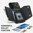 thumbnail image 4 of Phone Case for Samsung Galaxy S23 5G Wallet Cover with Screen Protector and Ring Stand Credit Card Holder Slot Crossbody Strap Cell S 23 23S GS23 G5 SM-S911U 6.1 inch Women Girls Men Boy Black, 4 of 13