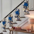 thumbnail image 1 of Guirnalda navideña para escaleras, adorno decorativo para escaleras, arreglo navideño nórdico para el hogar, Navidad, 1 of 4