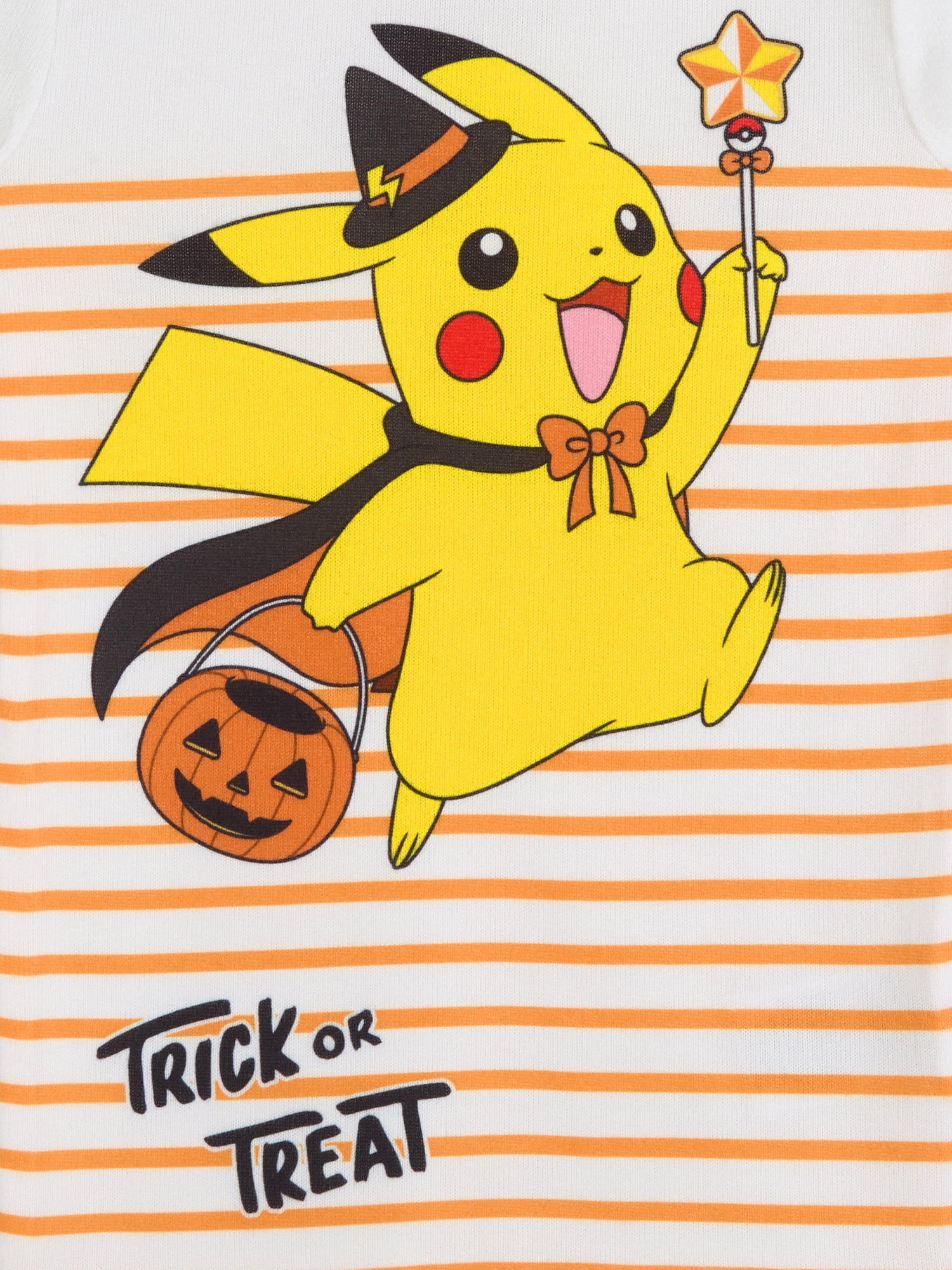 Pokemon Girls Halloween Snug Fit Long Sleeve Top and Sleep Pants Pajama Set, 2-Piece, Sizes 4-12