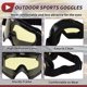 thumbnail image 5 of Gafas de conducción de motocicleta Unique Bargains 1 juego PC TPU gafas de sol para deportes al aire libre motocross bicicleta de tierra lente amarilla marco blanco negro, 5 of 6