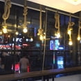 thumbnail image 5 of Lámpara de araña de cuerda de cáñamo, estilo industrial retro, para bar, cafetería, restaurante, tienda de ropa, personalidad nostálgica creativa, lámparas decorativas, 5 of 5
