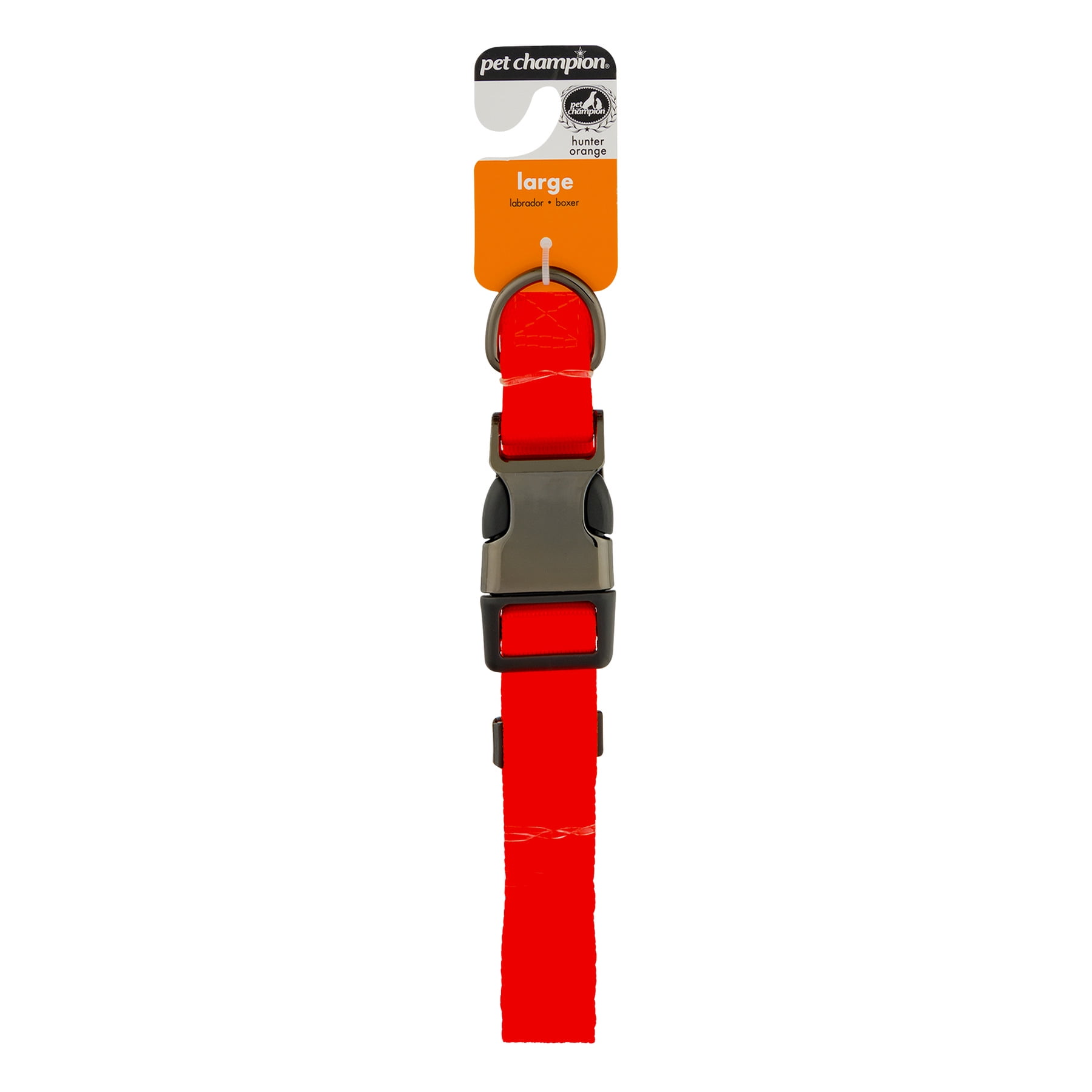 Pet Champion Collar Large Hunter Orange, 1.0 CT