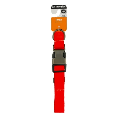 Pet Champion Collar Large Hunter Orange, 1.0 CT