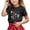 Black, variant on XEGLSBU Girls Tshirts Children's Casual Short Sleeved T Shirt Alphabet Printed Round Neck T Shirt White Size 6-7 Years