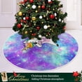 thumbnail image 6 of FMSHPON Unicorn Galaxy Xmas Christmas Tree Skirt Stand Mat for Holiday Party Decoration Indoor Outdoor 48 inches, 6 of 6