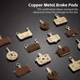thumbnail image 2 of Bike Disc Brake Pads Copper-Based Semi-Metal Brake Pad Wear Resistant Brake Parts for Mountain Bike, 2 of 7
