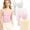 A-4 pack, variant on Girls Soft Cotton Lined Undershirt Training Bra Camisole 8-16