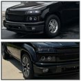 thumbnail image 2 of Spec-D Tuning Glossy Black Smoke LED Halo Projector Headlights + Bumper Lights Compatible with 2004-2012 Chevy Colorado, 2004-2012 GMC Canyon, Left + Right Pair Headlamps Assembly, 2 of 7