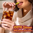 thumbnail image 3 of Pajitas reutilizables de acero inoxidable Softy Straws, 3 of 8