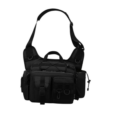 Milageto Men s Chest Bag Baits Bag Handbag Tackle Bag for Outdoor Touring Backpacking Style A