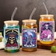 thumbnail image 3 of Juego de pegatinas DNCHGOYA con forma de calavera de Halloween, 12 hojas, 24 x 11 cm, 3 of 7