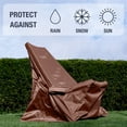thumbnail image 2 of CleverMade Outdoor Chair Covers Waterproof, 2PK Brown, Patio Chair Cover, 2 of 5