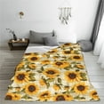 thumbnail image 5 of Vsdgher Scottish Plaid Sunflower Ultra-Soft Micro flannel Blanket Throw Blankets for Couch Sofa, Bed (4 sizes)-60"x50", 5 of 7