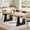 Black, variant on Dovelina 70" Rectangular Dining Table, 6-8 Seater Modern Kitchen Table for Large Spaces, Dining Room, Home, Restaurant