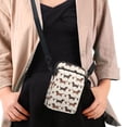 thumbnail image 4 of HELLHERO Cow Santa Double Layer Travel Crossbody Purse for Women Outdoor Travel Women Messenger Bag Polyester 4.33"x1.97"x7.09", 4 of 7