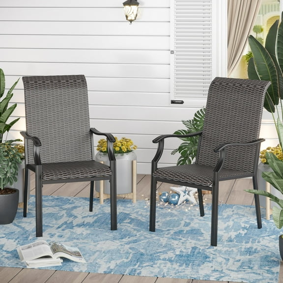 stylewell hawkspur stacking woven chair