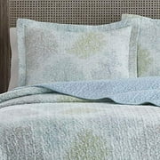 Laura Ashley Saltwater Reversible Quilt Set, King Saltwater Blue 206341