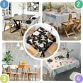 thumbnail image 4 of Halloween Ghosts Pumpkins and Stars Square Tablecloth,Waterproof Square Table Cover,Wipeable Spillproof Washable Table Cover for Home Kitchen Party Decor 60"x60"(152x152cm), 4 of 6