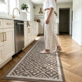 thumbnail image 4 of Vaukki 24"x120" kitchen Runner Rug, Non Slip Washable Absorbent Floor Mat, for Sink Laundry Hallway, Brown, 4 of 9