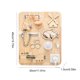 thumbnail image 3 of Tablero ocupado de madera Tablero sensorial Juguete para niños pequeños Juguetes de viaje Juguetes de aprendizaje preescolar, 3 of 3