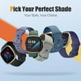 thumbnail image 5 of REQO Sport Bands: Compatible with Fitbit Versa 4/3, Sense/Sense 2 - Soft Replacement Bracelet Straps for Women & Men, 5 of 8