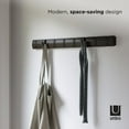 thumbnail image 2 of Umbra Flip Wall Mounted Coat Rack,Black/Walnut, 2 of 5